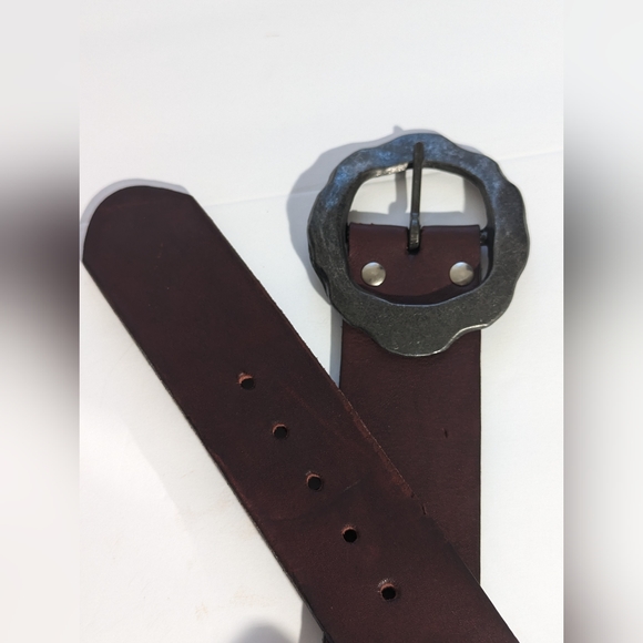 Salvatori Saddle Leather Brown Belt, Size 30 - Picture 6 of 12